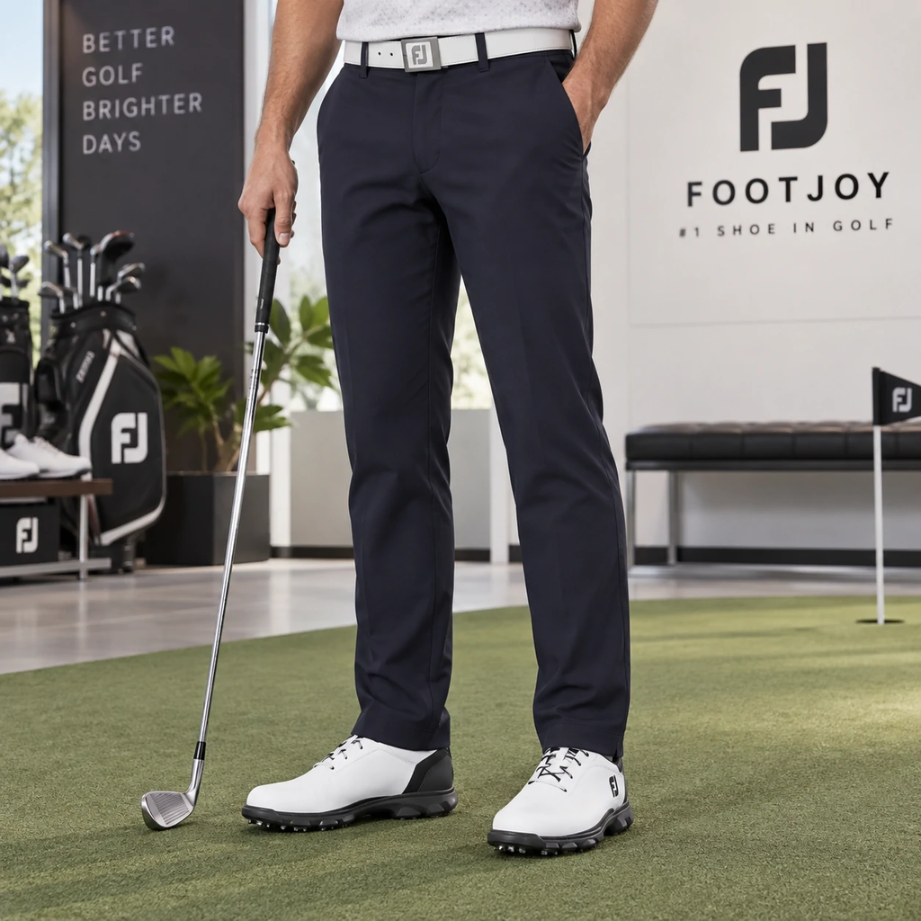 Quần dài Footjoy Nam Chính Hãng - Classic Back Fleece Long Pants - Màu Dark Navy | JapanSport 38635 FJ-F25-P04