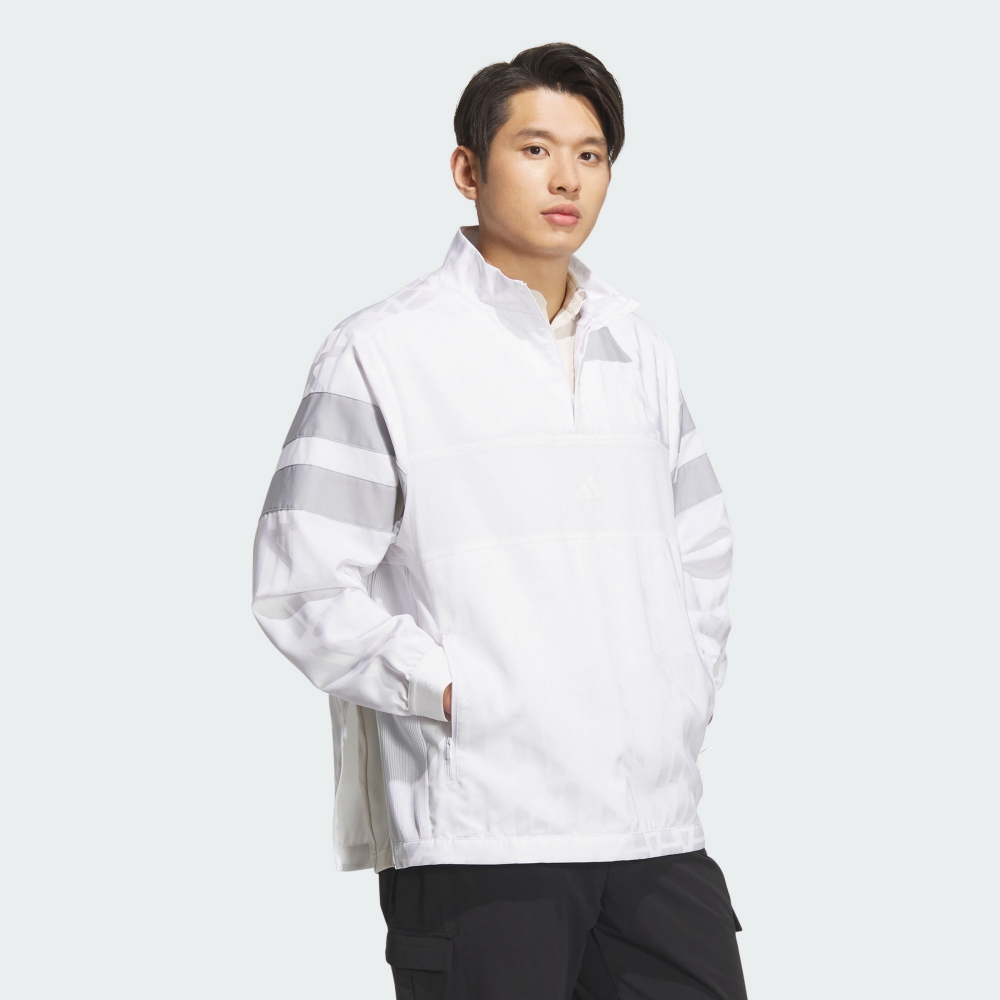 Áo Dài Tay Adidas Nam Chính Hãng - Golf Jacket Beyond The Course Water-Repellent - Màu Trắng | JapanSport JE8314