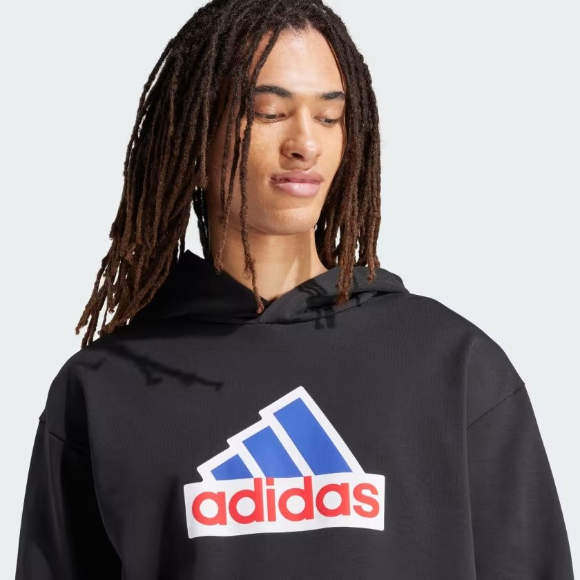 Áo Adidas Nam Chính Hãng - Future Icons Badge of Sport Hoodie - Màu Đen | JapanSport IS3233