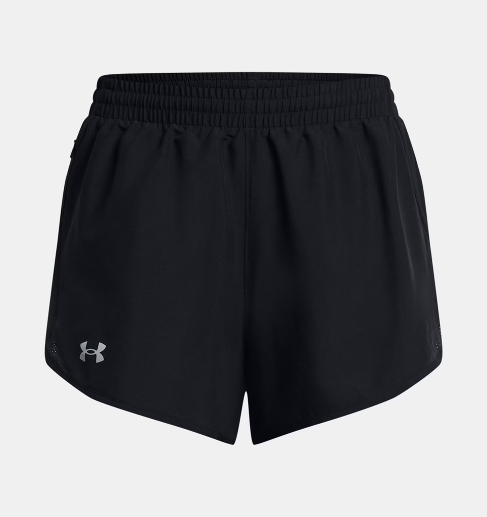 Quần Short Nữ Under Armour Nam Chính Hãng - UA Fly-By 3 - Màu Đen | JapanSport 1382438-001