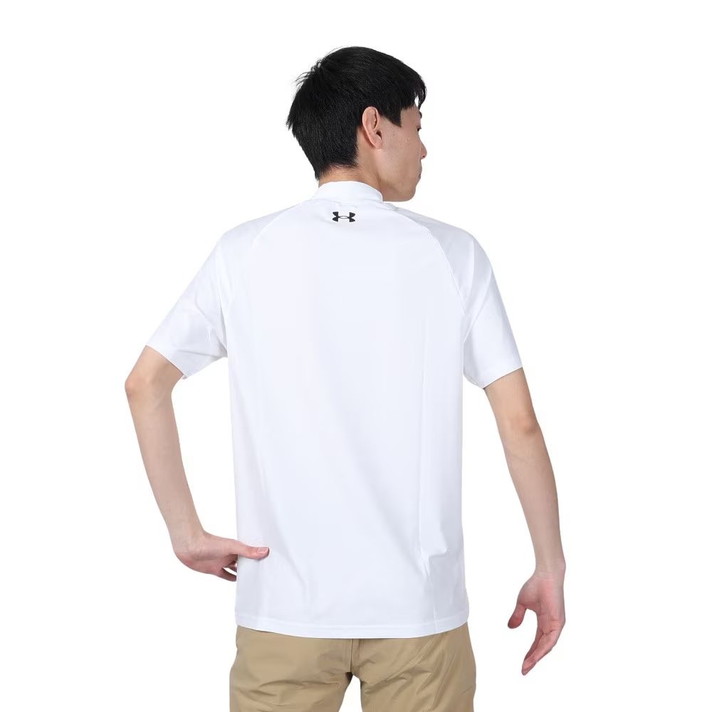 Áo Golf Under Armour Chính hãng - Wear Iso-Chill Mock Neck  - Màu Trắng | JapanSport 1384829-100