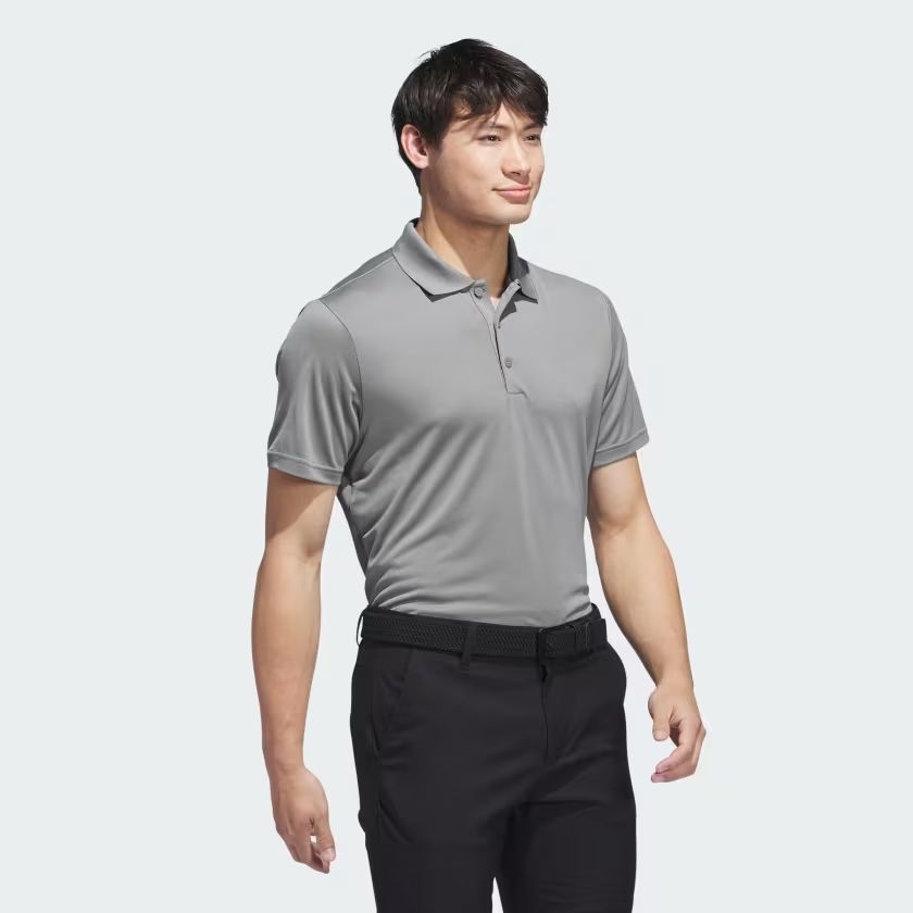 Áo Polo Golf Adidas Nam Chính Hãng - Performance Primegreen - Màu Xám | JapanSport IU4443