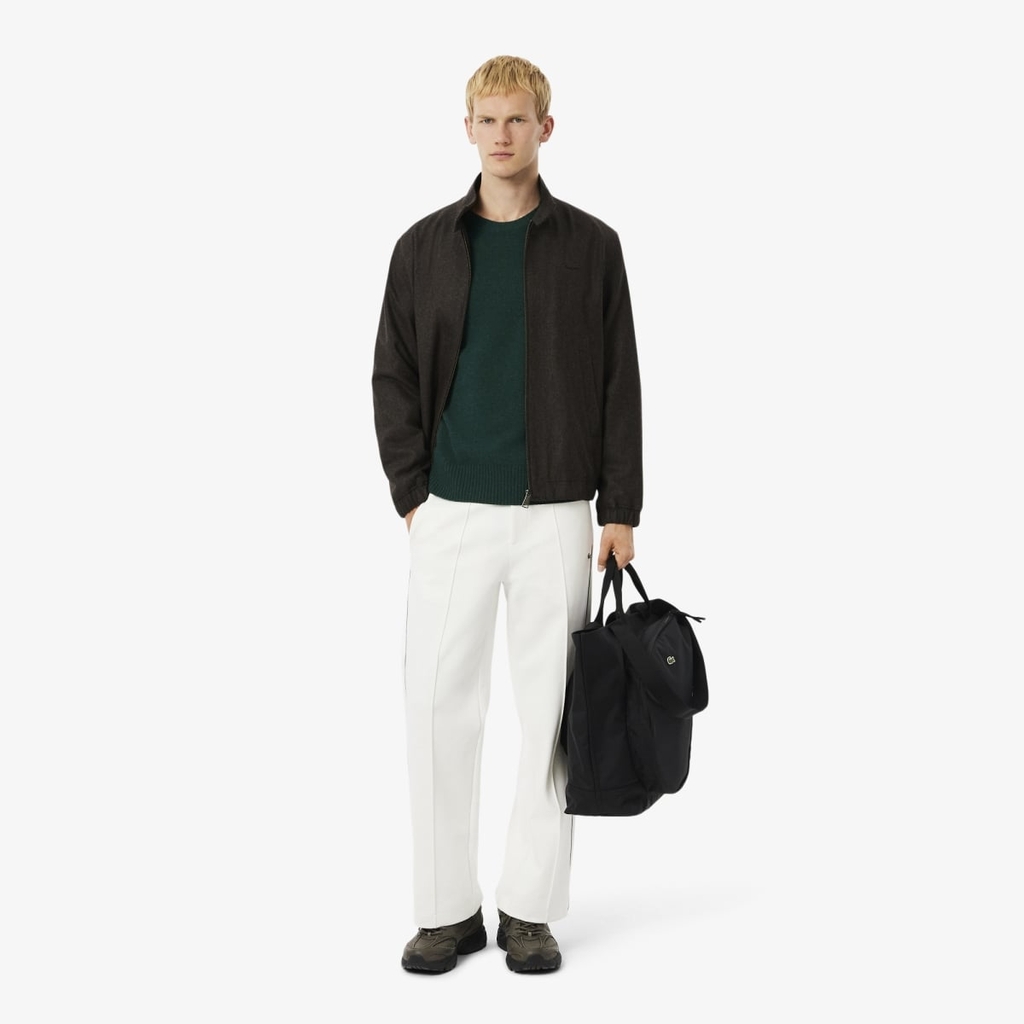 Áo Dài Tay Lacoste Chính hãng - Carded Wool Crew Neck Sweater - Màu Xanh | JapanSport  AH2916-51-YZP