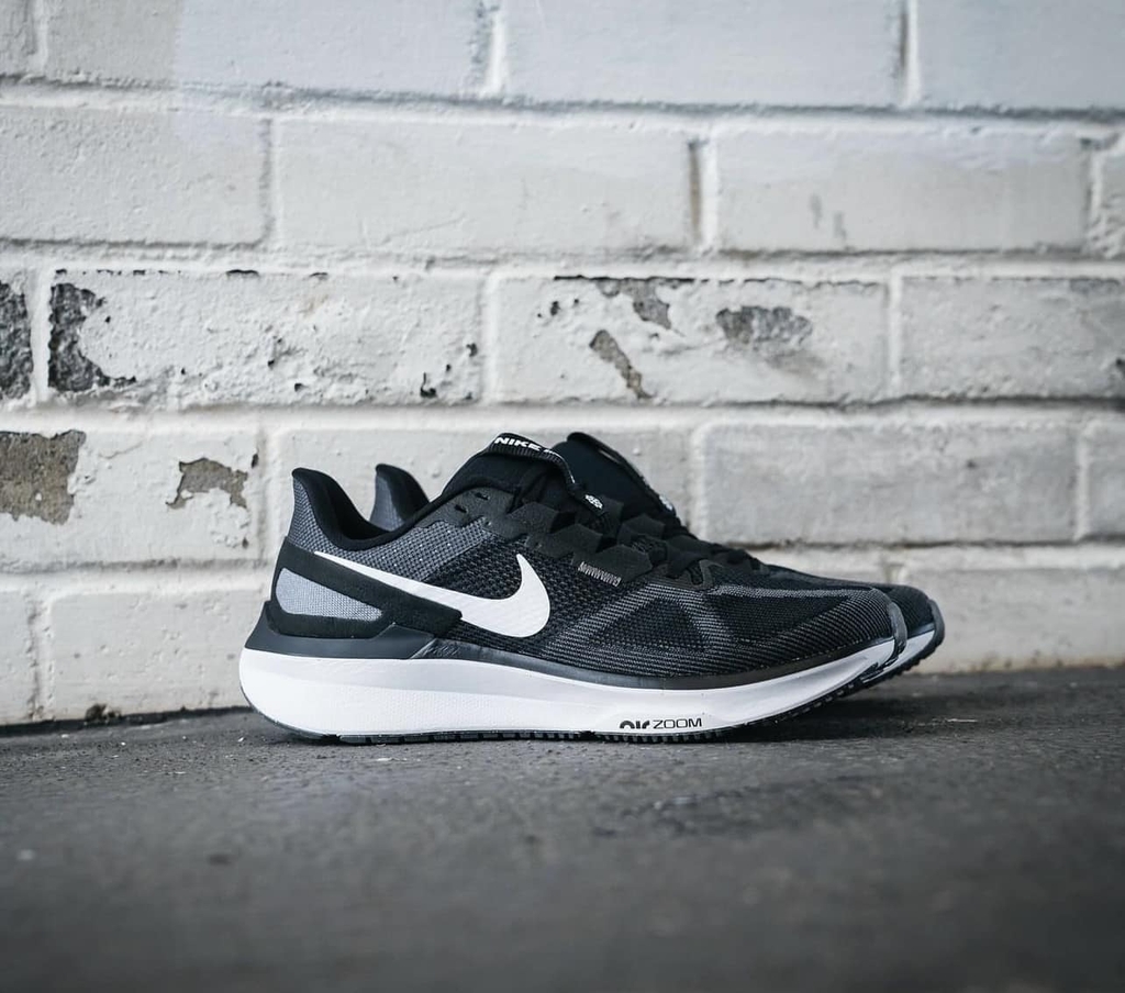 Giày Nike Nam Chính Hãng - Air Zoom Structure 25 (Form rộng-Wide) - Màu Đen | JapanSport DZ3488-002