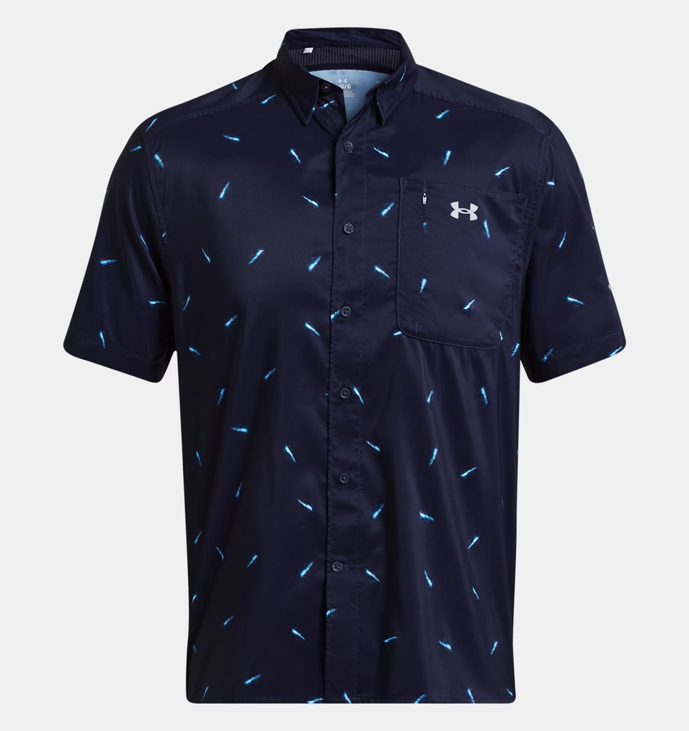 Áo Polo Under Armour Chính hãng - Dockside Short Sleeve T-Shirt - Màu Xanh | JapanSport 1376577-410