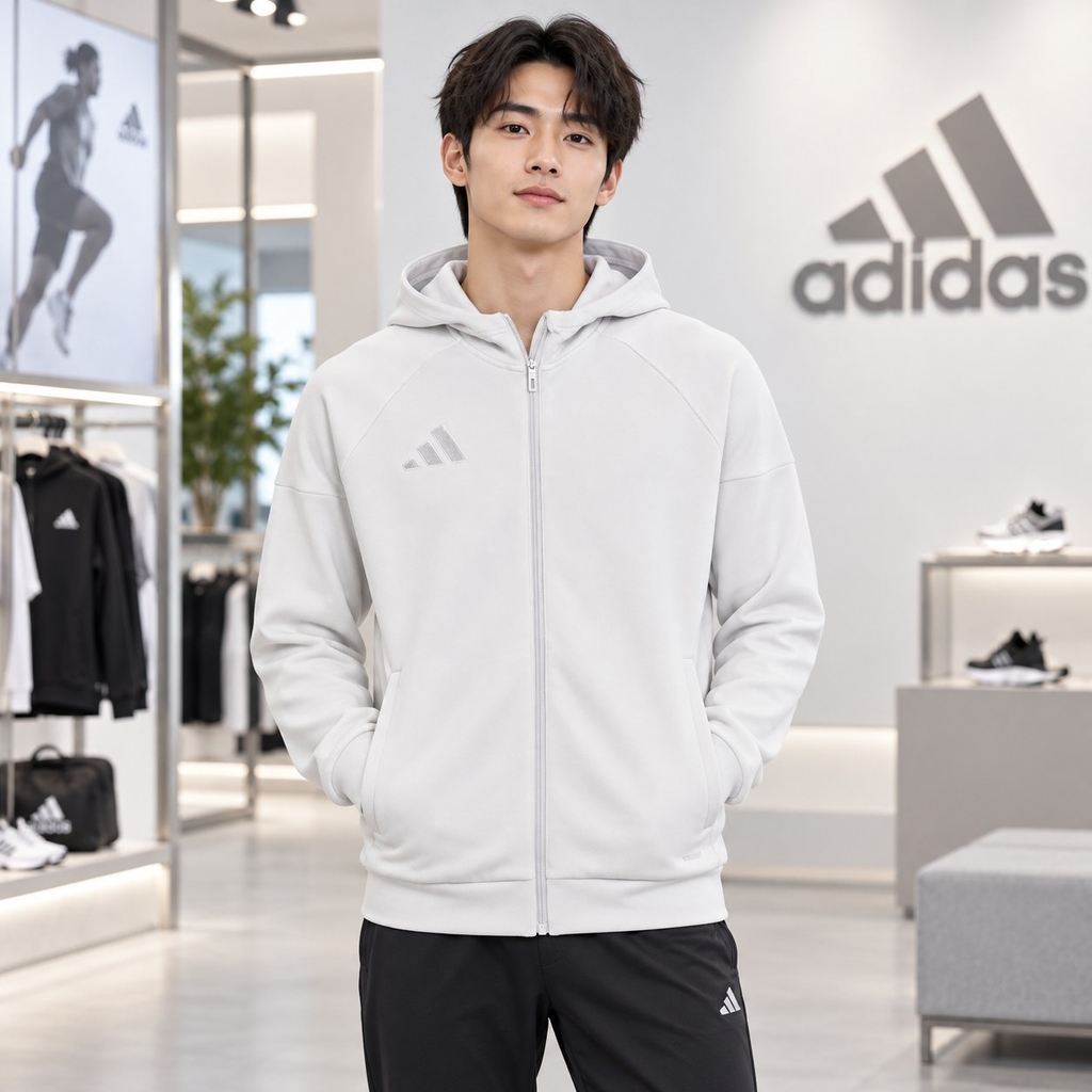 Áo Hoodie Nam Adidas - Tiro 25 Full-Zip Hoodie - Màu Trắng | JapanSport JC5130