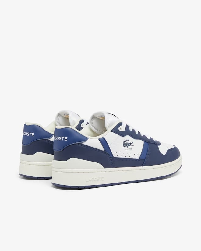 Giày Lacoste Chính hãng - T-Clip Set Leather Sneakers - Màu Xanh/Trắng | JapanSport 7-48SMA0042-042