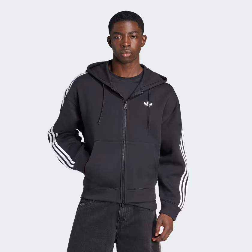 Áo Khoác Adidas Nam Chính Hãng - Adicolor Spacer Oversized Hoodie - Màu Đen | JapanSport   JX1507