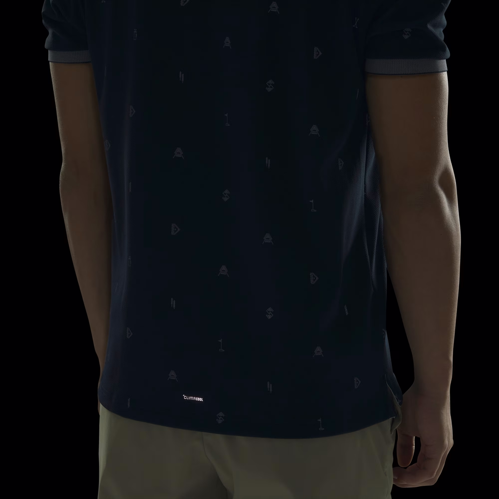 Áo Polo Adidas Nam Chính Hãng - MONOGRUM SHORT-SLEEVE POLO SHIRT - Màu Navy | JapanSport JZ4364