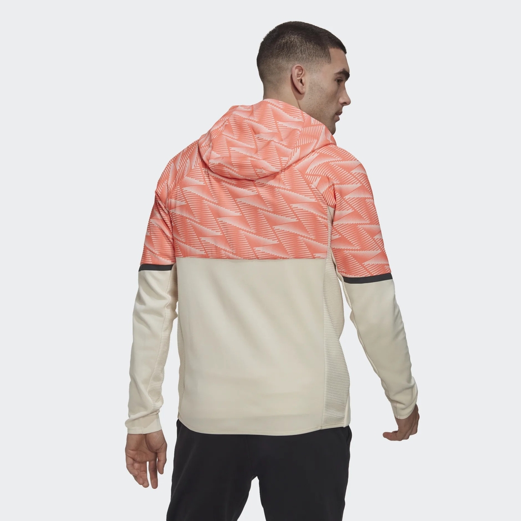 Áo khoác hoodie Adidas Nam Chính Hãng - Designed for Gameday Full-Zip Hoodie - Đỏ/Trắng | JapanSport HL3851