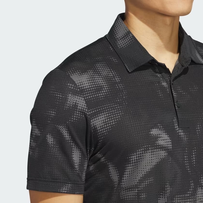 Áo Polo Adidas Nam Chính Hãng - Ultimate365 Printed Mesh Polo Shirt - Màu Đen | JapanSport JF4894