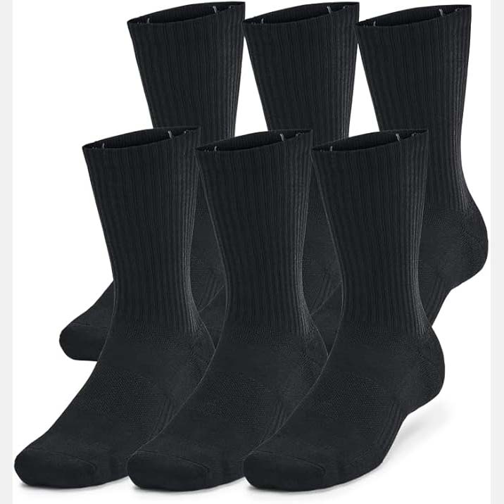 Set Tất Under Armour Chính Hãng - Êm Chân, Thoáng Khí, Thấm Hút Mồ Hôi - Màu Đen | JapanSport 1386315-001