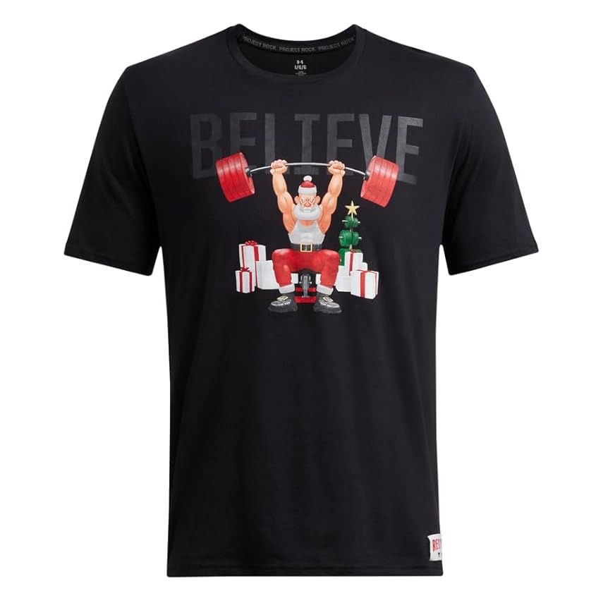 Áo phông Under Armour Chính hãng - Project Rock Red One Believe - Màu Đen | JapanSport 6003011-001