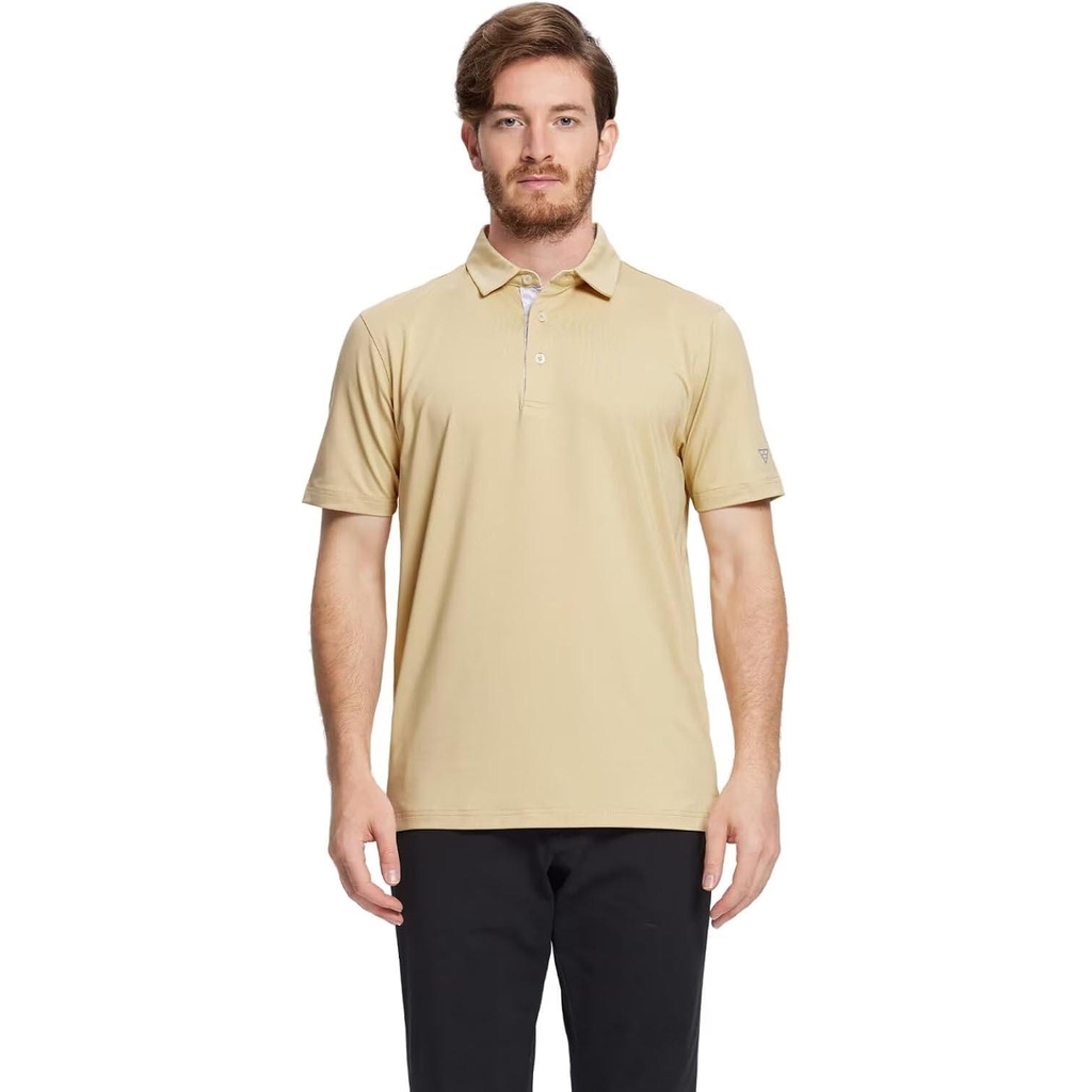 Áo Polo M MAELREG Nam Chính Hãng - Casual Solid Stylish Dry Fit Performance Designed Collared Golf Polo Shirts - Màu Be | JapanSport MGSP010