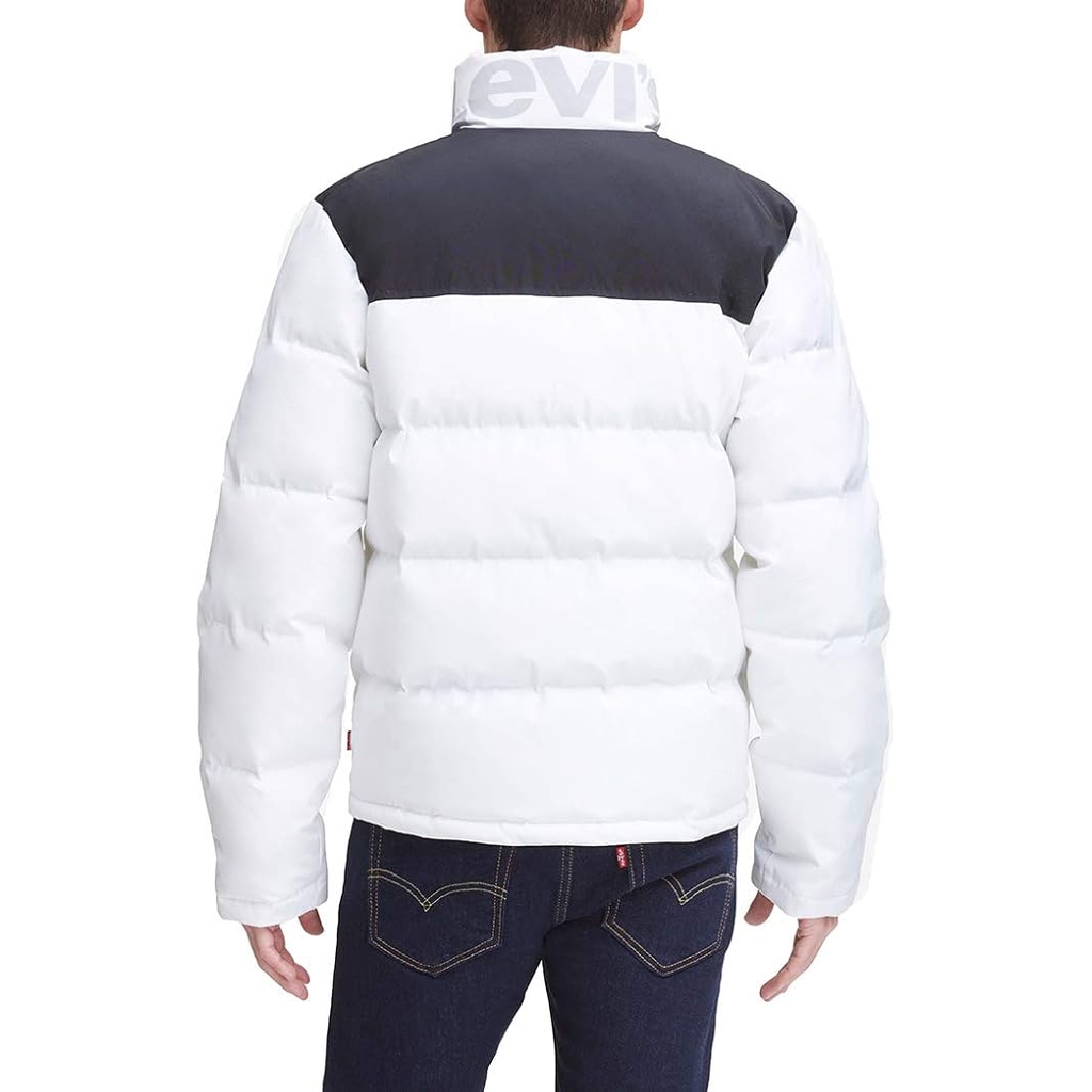 Áo Khoác Levi's Chính Hãng - Arctic Cloth Retro Bubble Puffer Jacket - Màu Trắng | JapanSport LM2RP715-whb