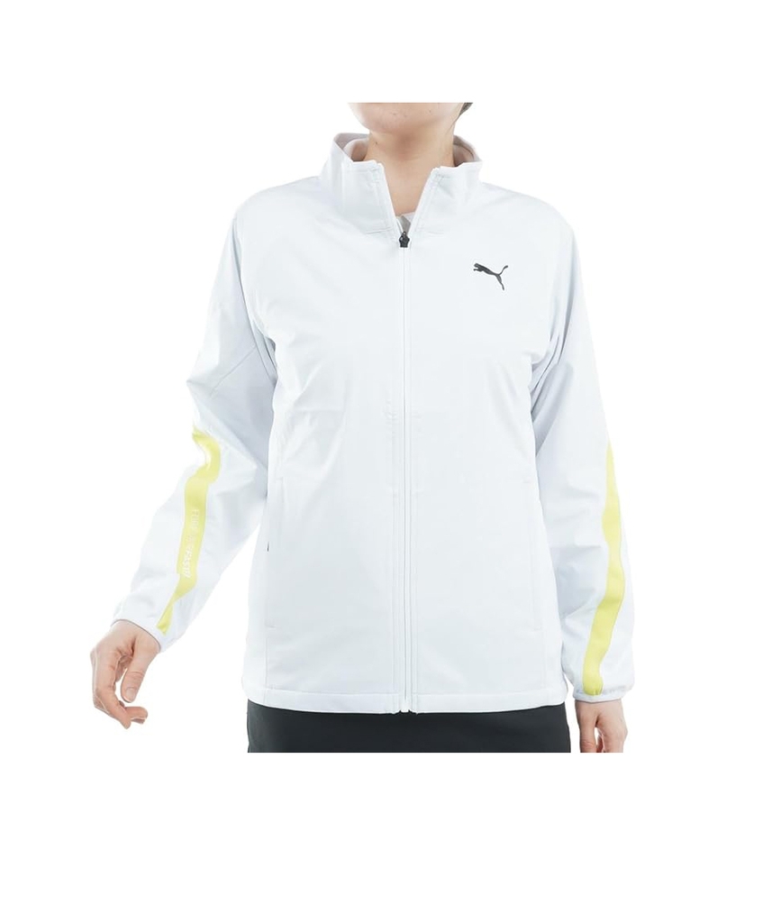 Áo Khoác Puma Nữ Chính Hãng - Stretch Wind Tapered Line - Màu Trắng | JapanSport 630553-03