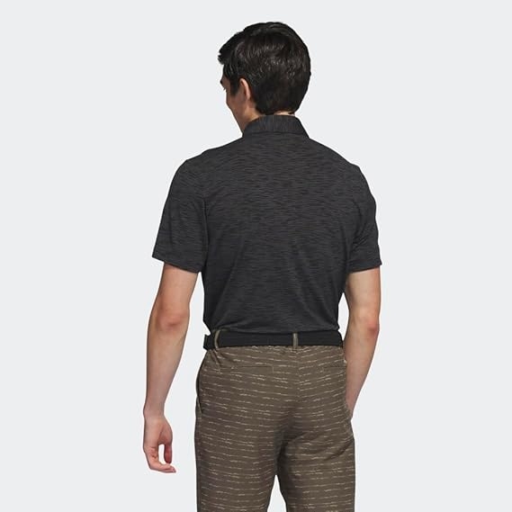 Áo Polo Adidas Chính Hãng - SPACE DYE GOLF SHIRT - Màu Đen | JapanSport HS7606
