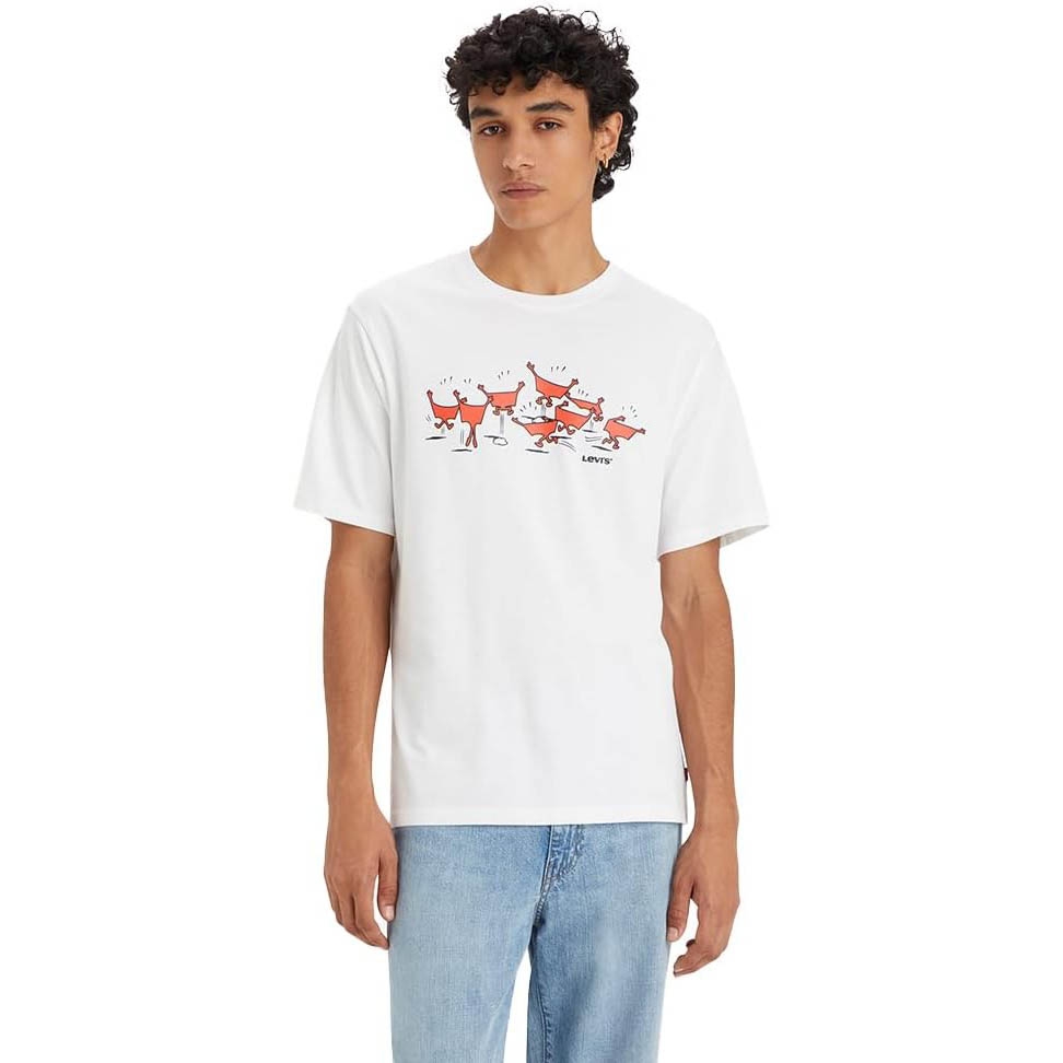 Áo Phông Levi's Chính Hãng - Relaxed Fit Short-Sleeve Graphic T-Shirt - Màu Trắng | JapanSport 16143-1330