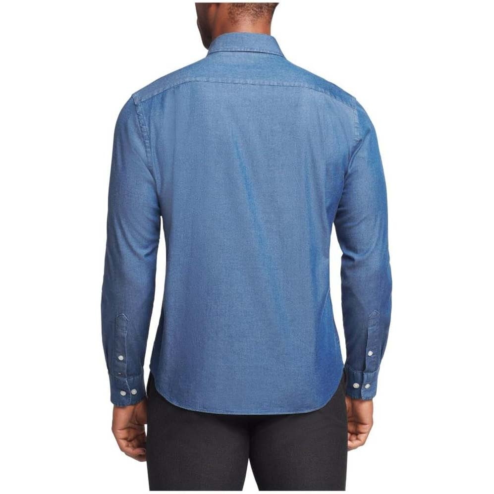 Áo sơ mi Tommy Hilfiger Chính hãng - Regular Fit Button Down Dress Shirt - Màu Xanh | JapanSport 24N1973400