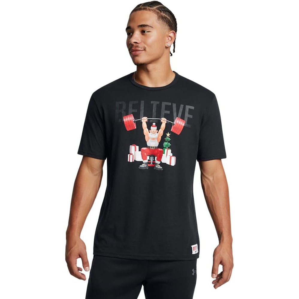 Áo phông Under Armour Chính hãng - Project Rock Red One Believe - Màu Đen | JapanSport 6003011-001