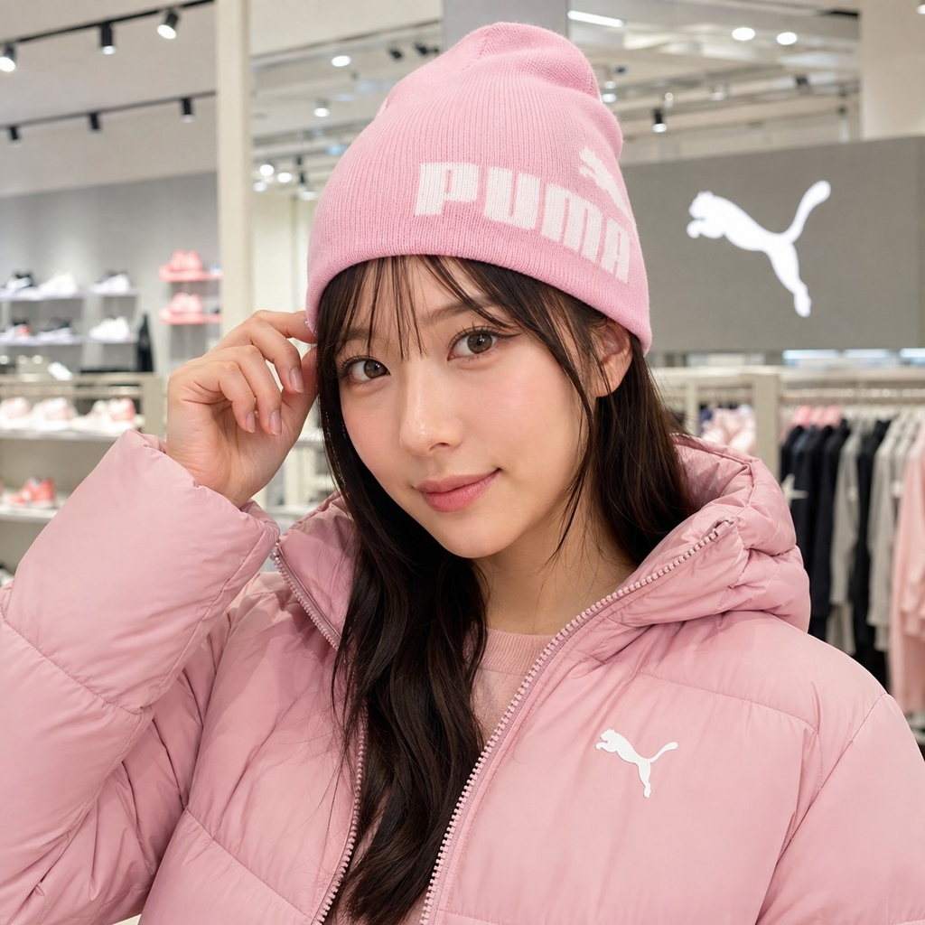 Mũ len trẻ em Puma Chính Hãng - ESS Mid Crown Cuffless Beanie Junior - Màu Hồng | JapanSport 026560-02