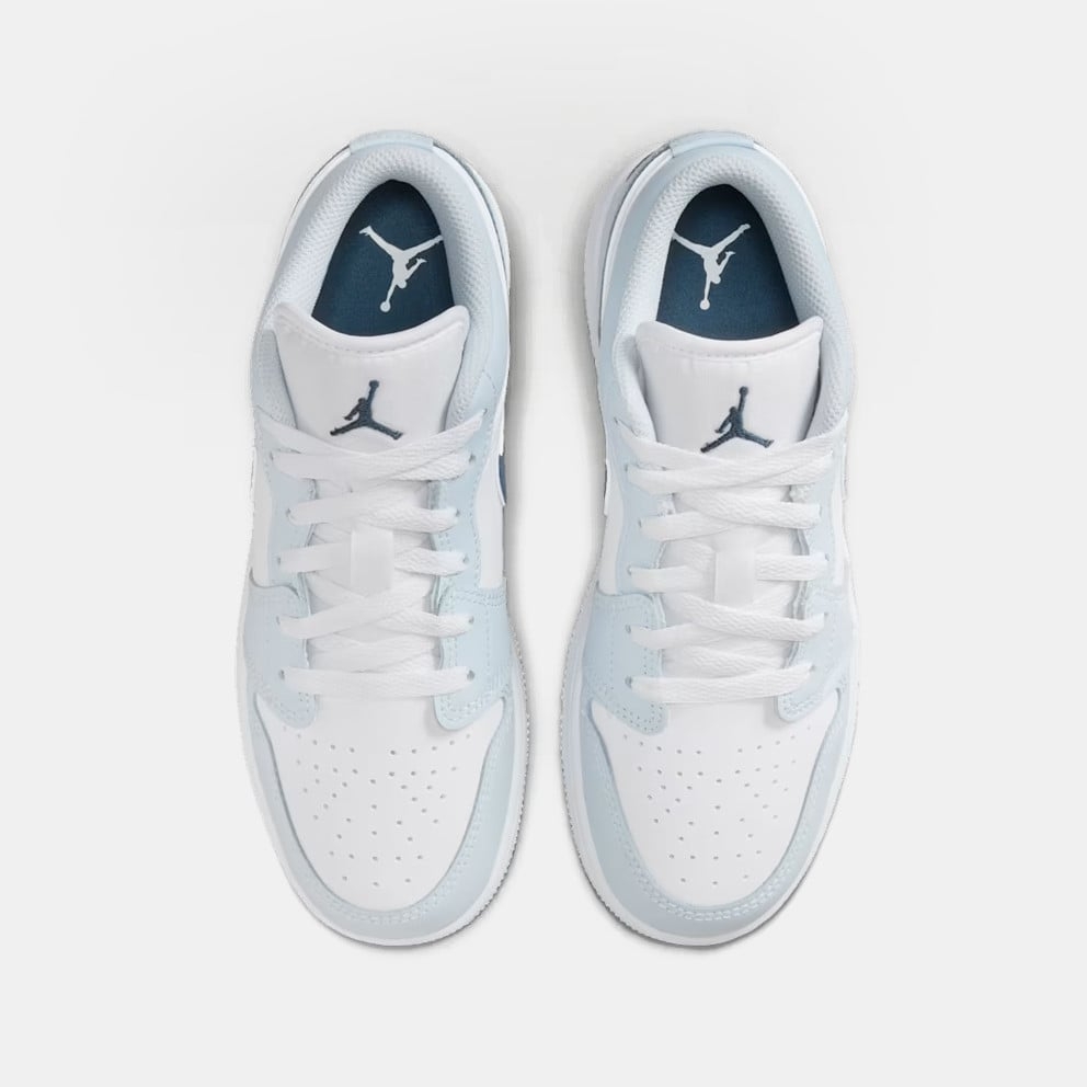 Giày Nike Chính Hãng - Air Jordan 1 Low (GS) - Màu Trắng/Xanh | JapanSport 553560-104