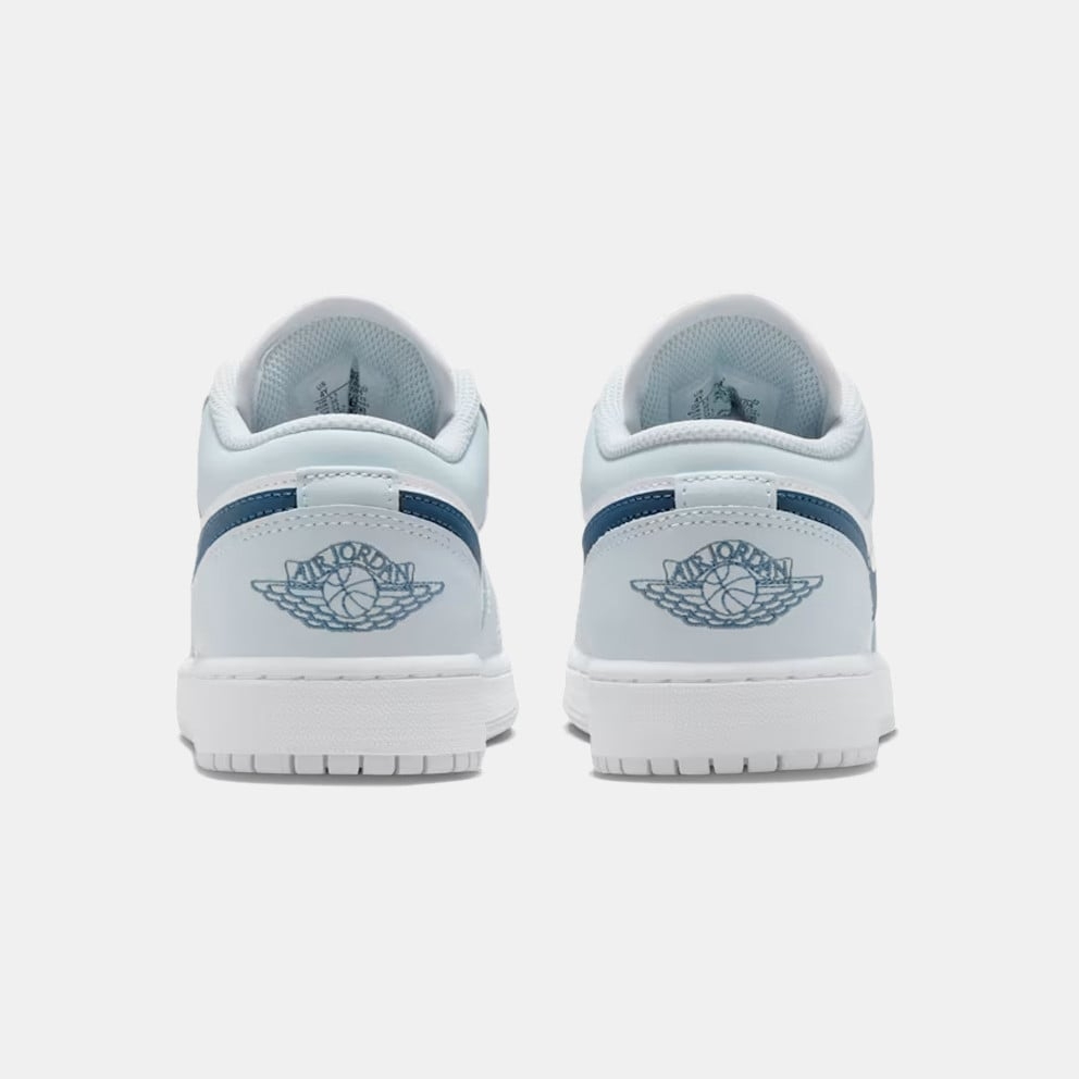 Giày Nike Chính Hãng - Air Jordan 1 Low (GS) - Màu Trắng/Xanh | JapanSport 553560-104