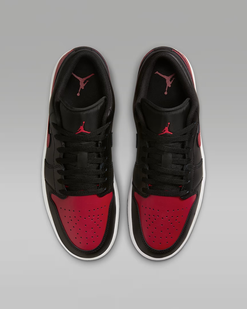 Giày Nam Nike Chính Hãng - Air Jordan 1 Low - Màu Đen Đỏ | JapanSport 553558-067