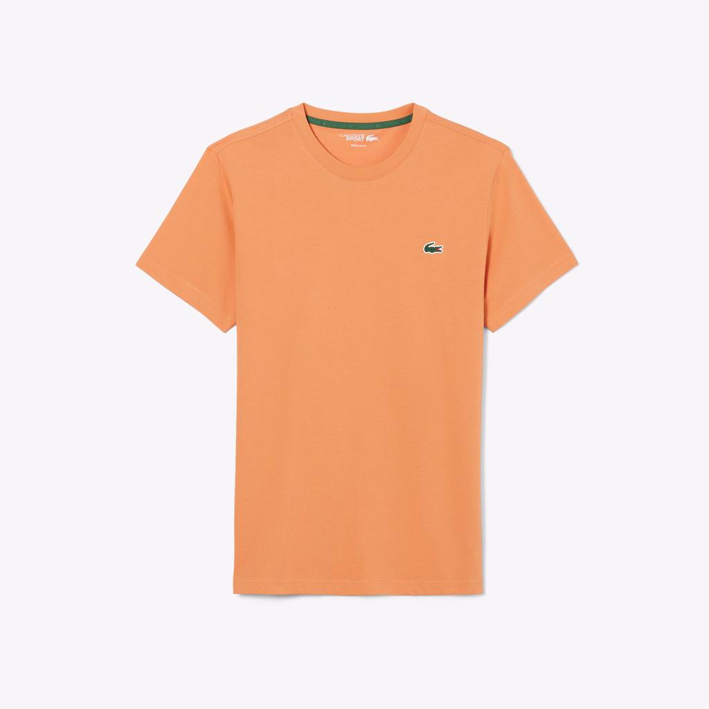 Áo Phông Lacoste nam Chính hãng - Ultra Dry Crocodile Graphic Sport T-Shirt - Màu Cam  | JapanSport TH0003-51-4AD