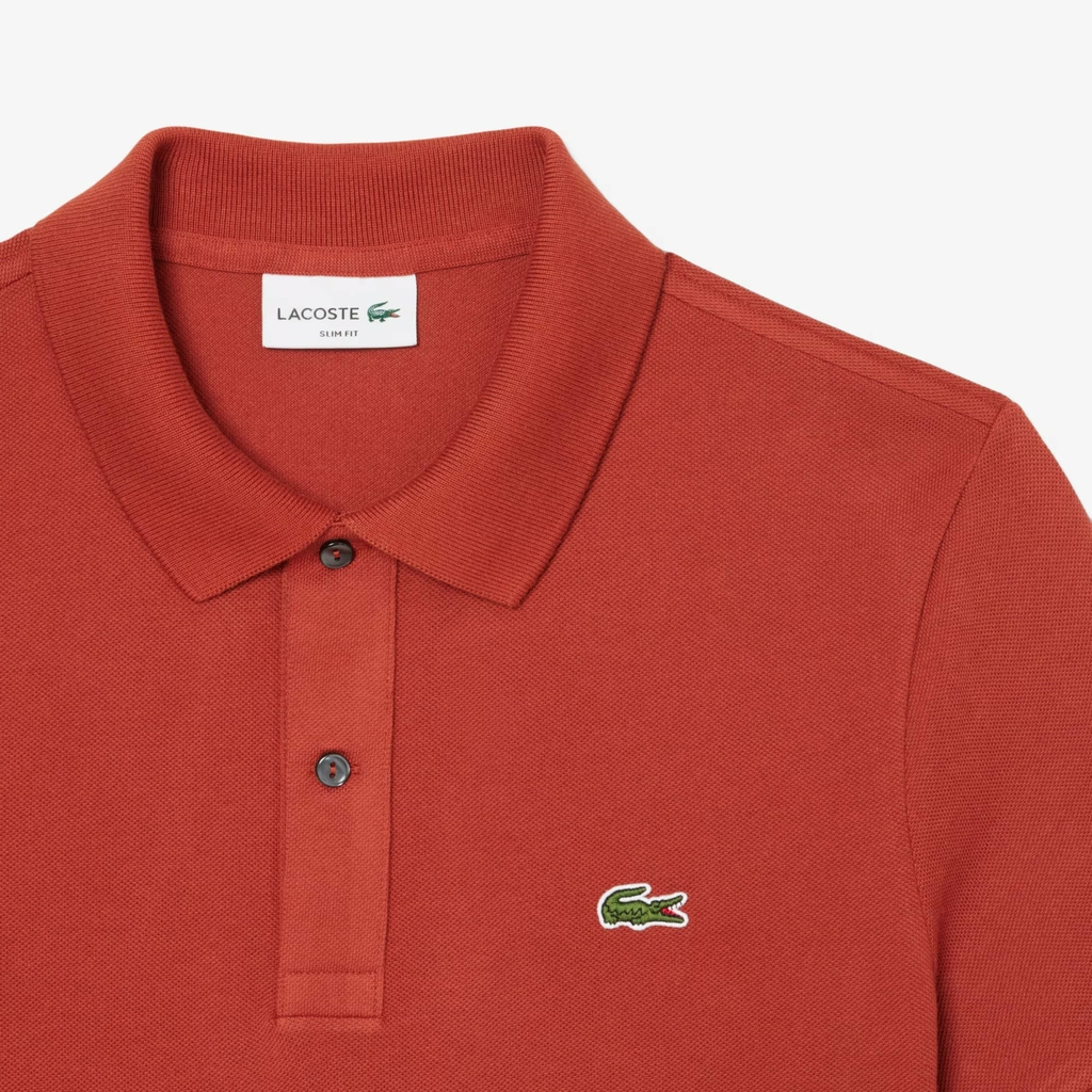 Áo Polo Lacoste Chính hãng - Slim Fit L.12.12 Piqué Polo - Màu Cam đất | JapanSport PH4012-51-AFS