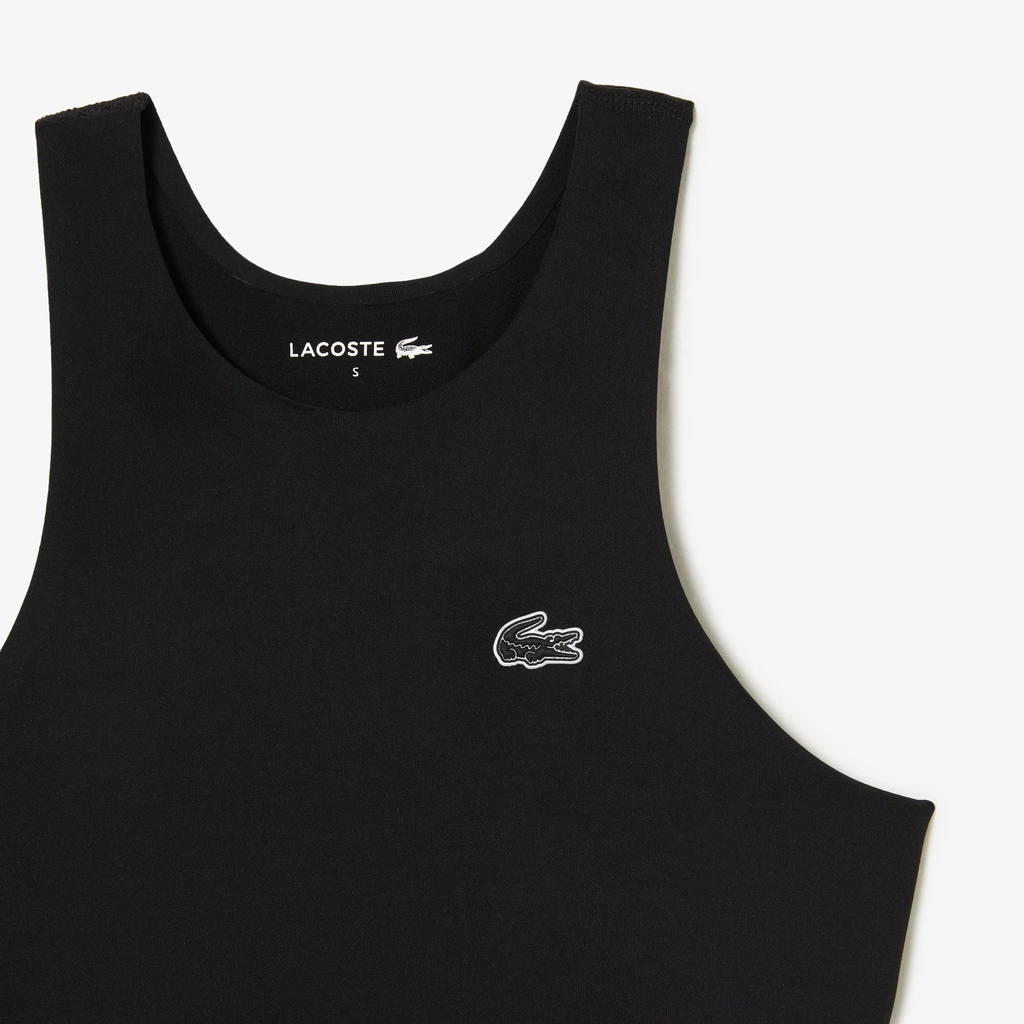 Áo Bra Lacoste nữ Chính hãng - Quick-Drying Sport Top in Recycled Elastic Polyamide - Màu Đen | JapanSport IF5961-51-031