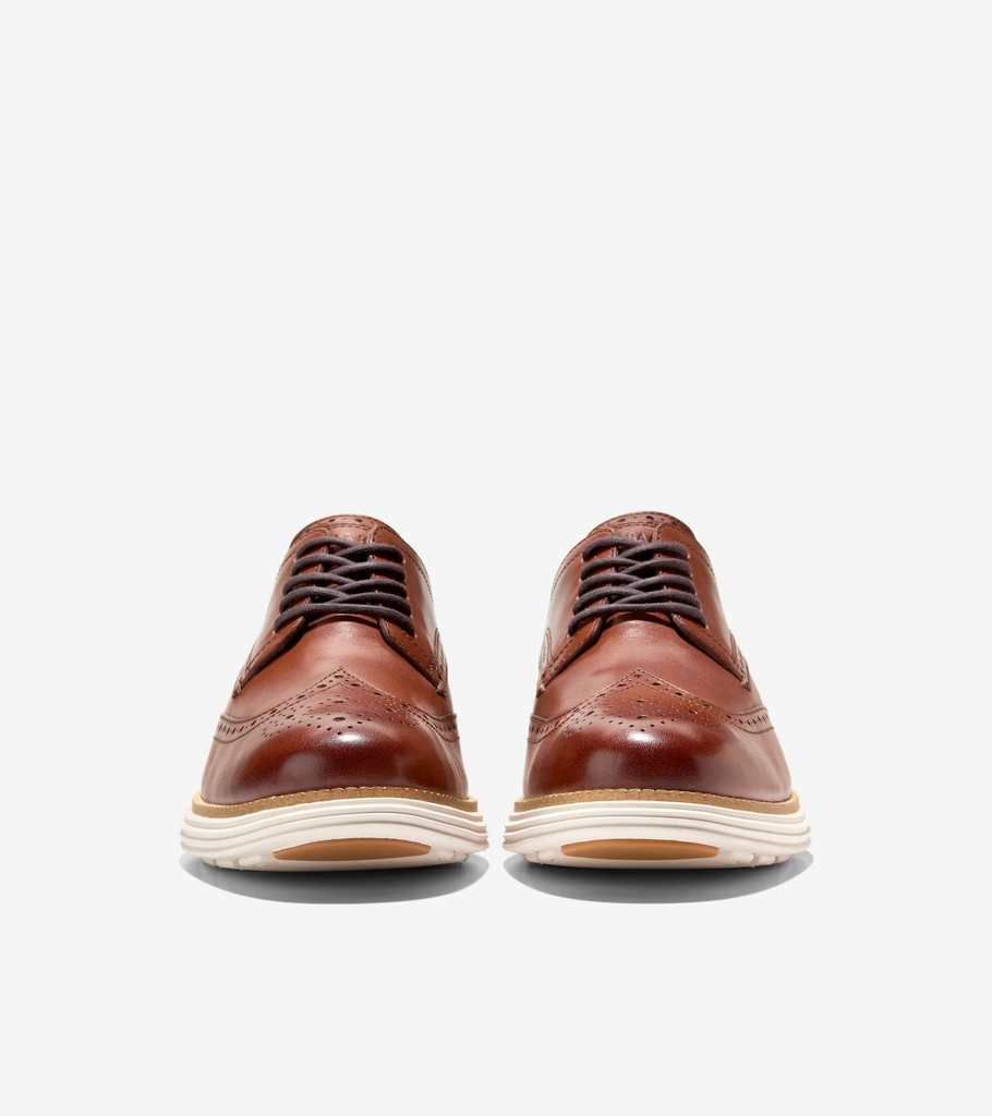 Giày Cole Haan Nam Chính Hãng - ØriginalGrand Remastered Wingtip Oxfords - Màu Nâu | JapanSport C39600