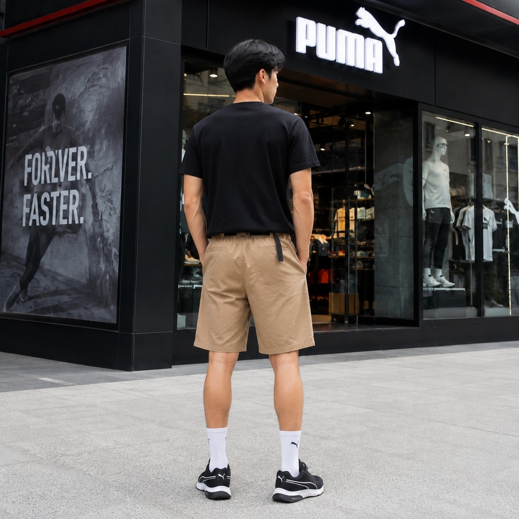 Quần Short Puma Chính Hãng - PUMA HER Shorts - Màu Nâu | JapanSport 588347-03