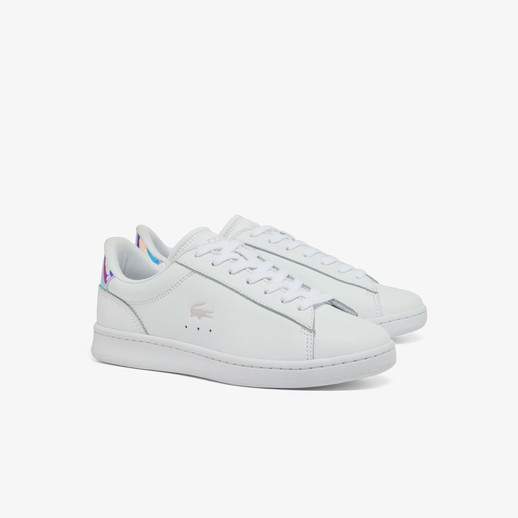 Giày Lacoste Nữ Chính Hãng - Carnaby Set Leather - Màu Trắng | JapanSport 7-48SFA0013-1Y9