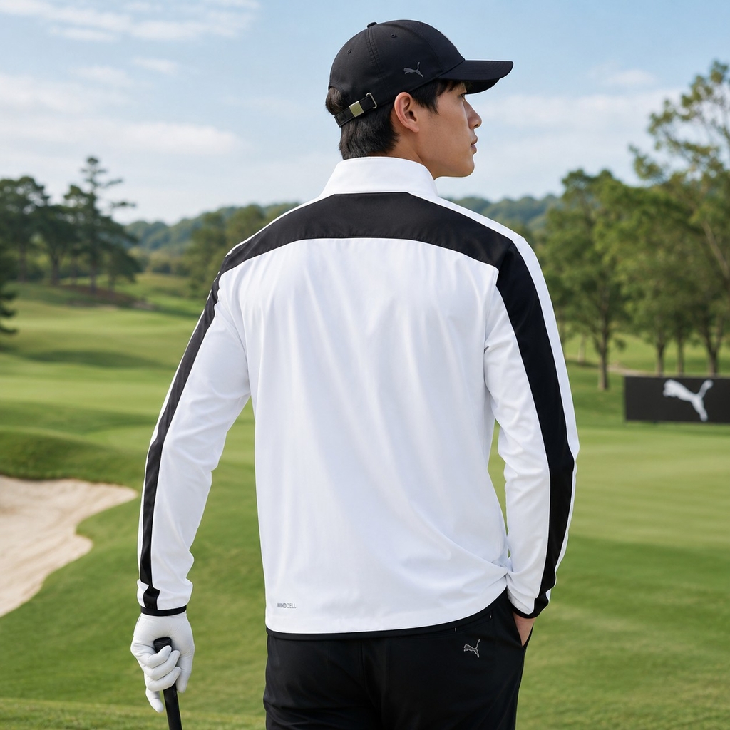 Áo Khoác Puma Chính Hãng - PF High Stretch Zip Jacket - Màu Trắng | JapanSport 627571-02