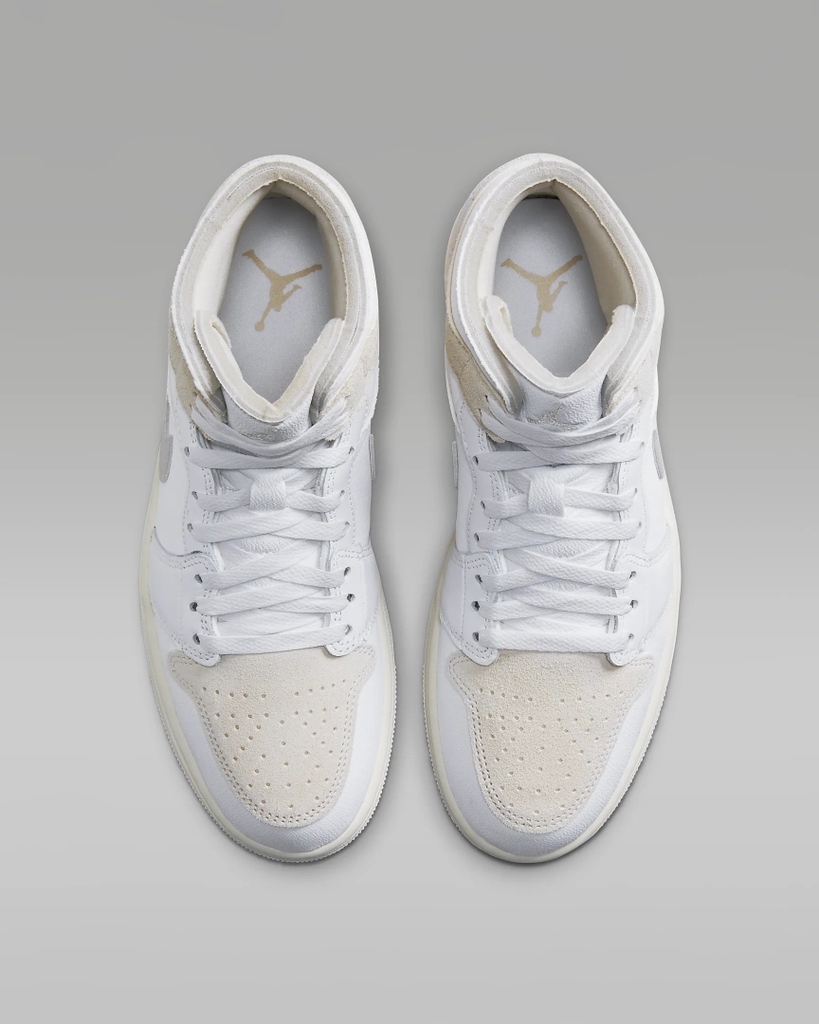 Giày Nike Nam Chính Hãng - Air Jordan 1 Mid SE Craft - Trắng | JapanSport DM9652-120