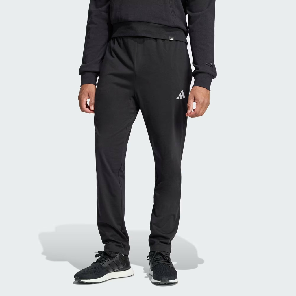 Quần Dài Adidas Chính Hãng - Essentials Small Logo Single Jersey - Màu Đen | JapanSport JF1105