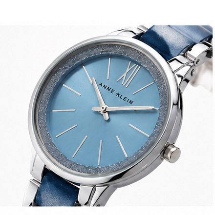 Đồng hồ Anne Klein Chính hãng - Resin Bracelet Watch - AK/1413LBSV - Màu Xanh | JapanSport
