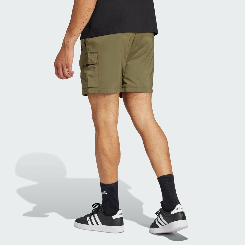 Quần Short Adidas Chính Hãng - Essentials Small Logo Cargo Chelsea Shorts - Màu Xanh | JapanSport JD1827