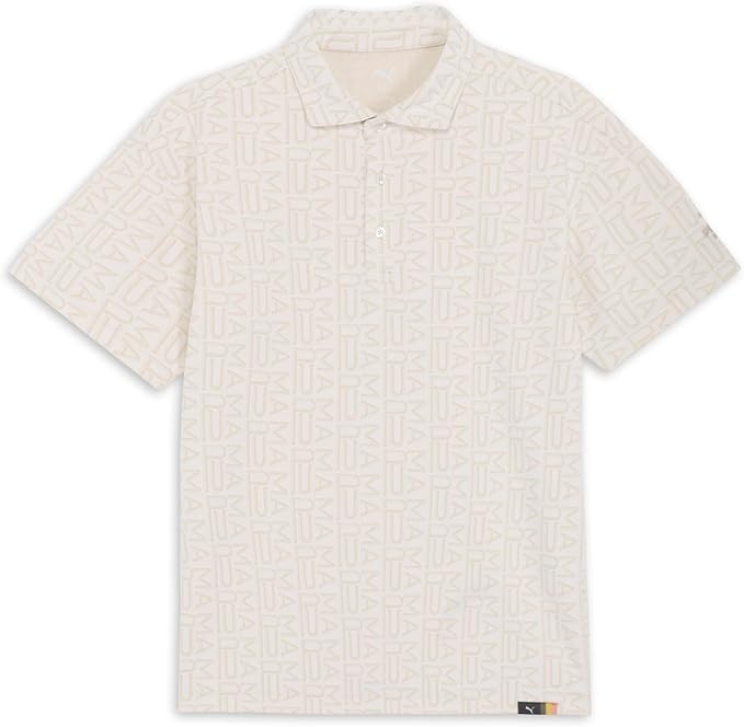 Áo Polo Puma Chính Hãng - Golf FOG Jacquard AOP Polo Shirt - Màu Be | JapanSport 633301-03