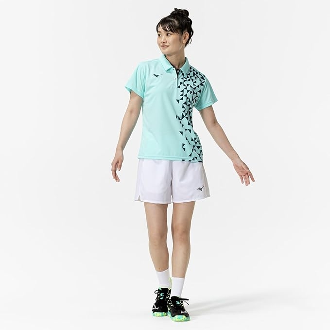 Áo Polo Mizuno Nữ Chính Hãng - Game Shirt - Màu Xanh | JapanSport 62JAC227-20