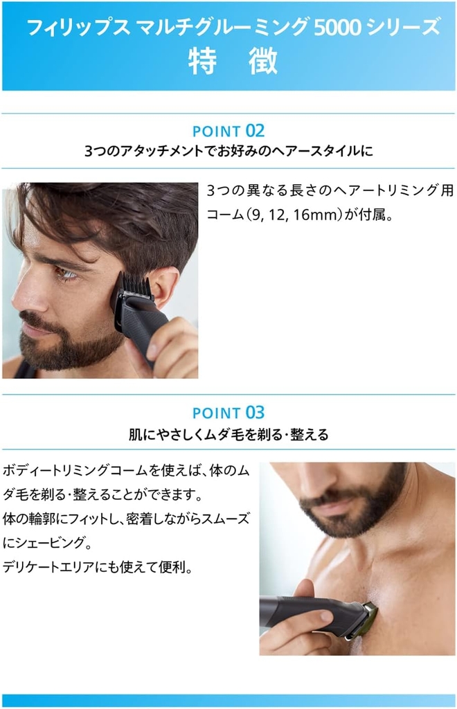 Tông đơ Philips Chính hãng - Multigroom series 5000 11-in-1 MG5730/15 | JapanSport