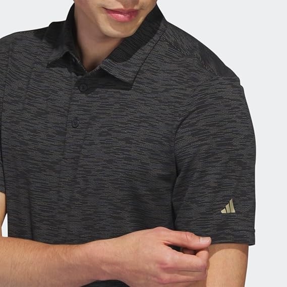 Áo Polo Adidas Chính Hãng - SPACE DYE GOLF SHIRT - Màu Đen | JapanSport HS7606