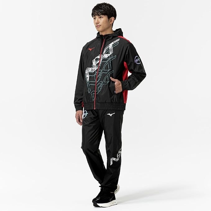 Áo Khoác Mizuno Chính Hãng - Training Wear Windbreaker Jacket Water-Repellent Jersey - Màu Đen | JapanSport 32JEC220-09