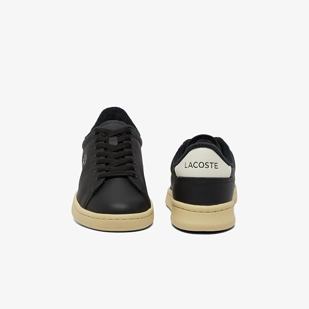 Giày Lacoste Nữ Chính Hãng - Carnaby Set Leather Sneakers - Màu Đen | JapanSport 7-48SFA00173E6