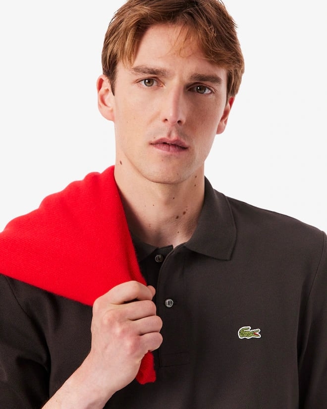 Áo Dài Tay Lacoste Chính hãng - Classic Fit Long Sleeve L.12.12 Polo - Màu Đen | JapanSport L1312-51-SKB