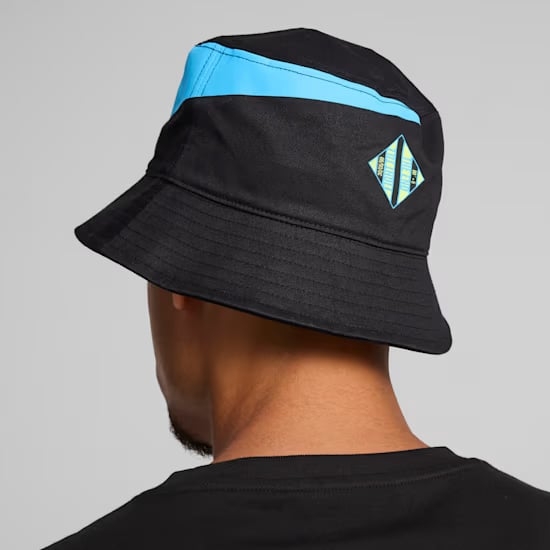 Mũ Puma Chính Hãng - MCFC CU+ Bucket Hat - Màu Đen/Xanh | JapanSport 025615-53