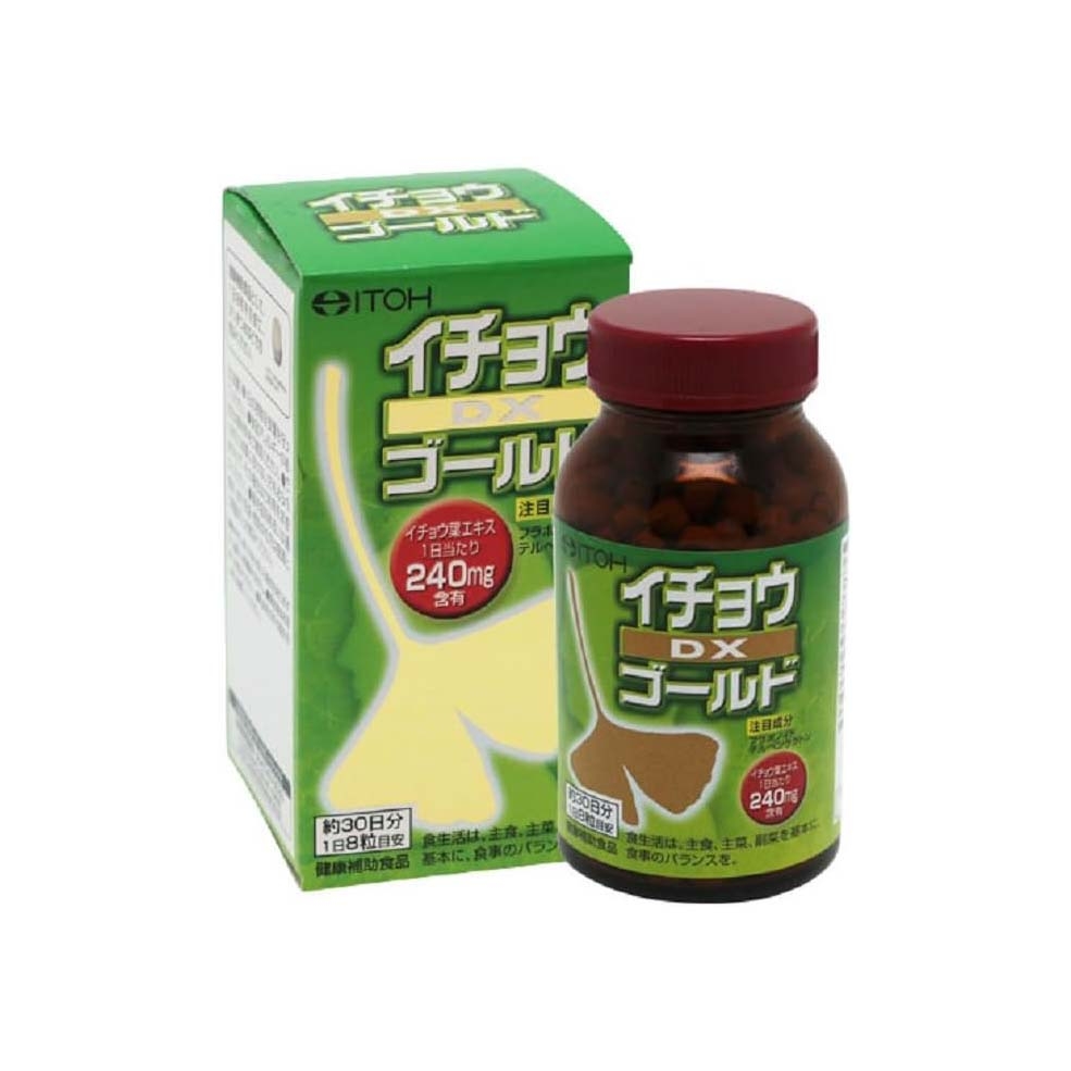 Viên Uống Bổ Não ITOH Chính hãng - Ginkgo biloba Gold DX 240 viên | JapanSport