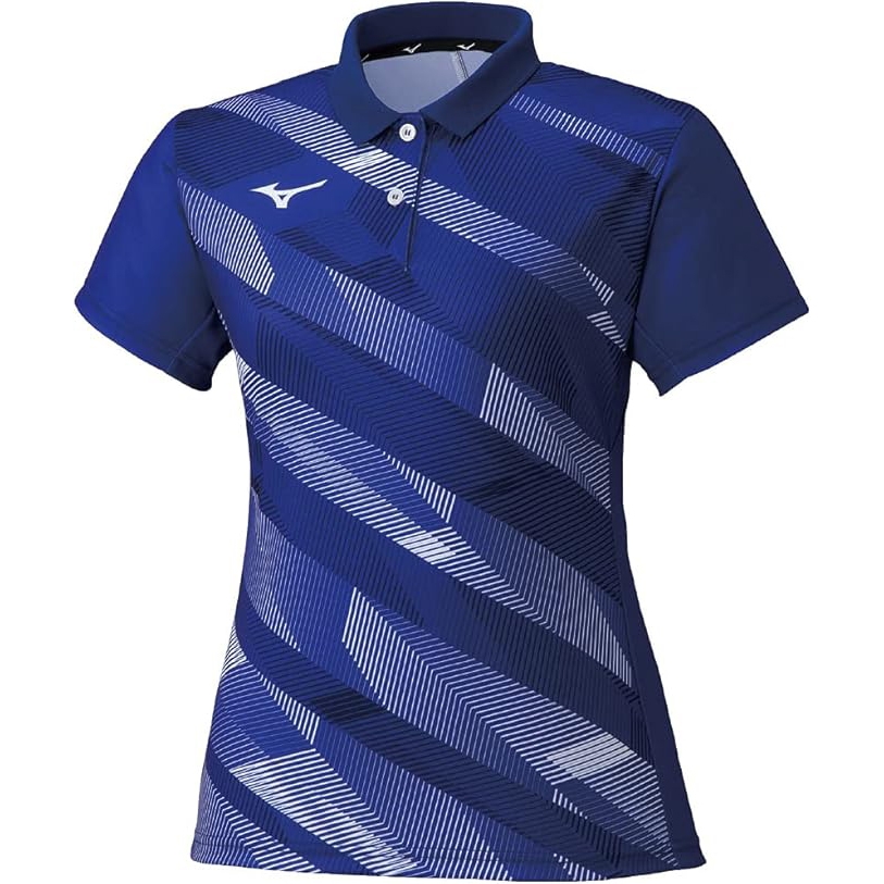 Áo Polo Mizuno Nữ Chính Hãng - Tennis Wear Game Shirt - Màu Navy | JapanSport 62JA1702-24
