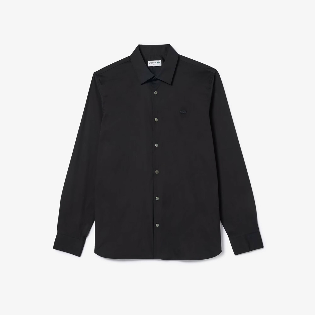 Áo Sơ Mi Lacoste Chính Hãng - Stretch Button Down - Màu Đen | JapanSport  CH5253-51-031